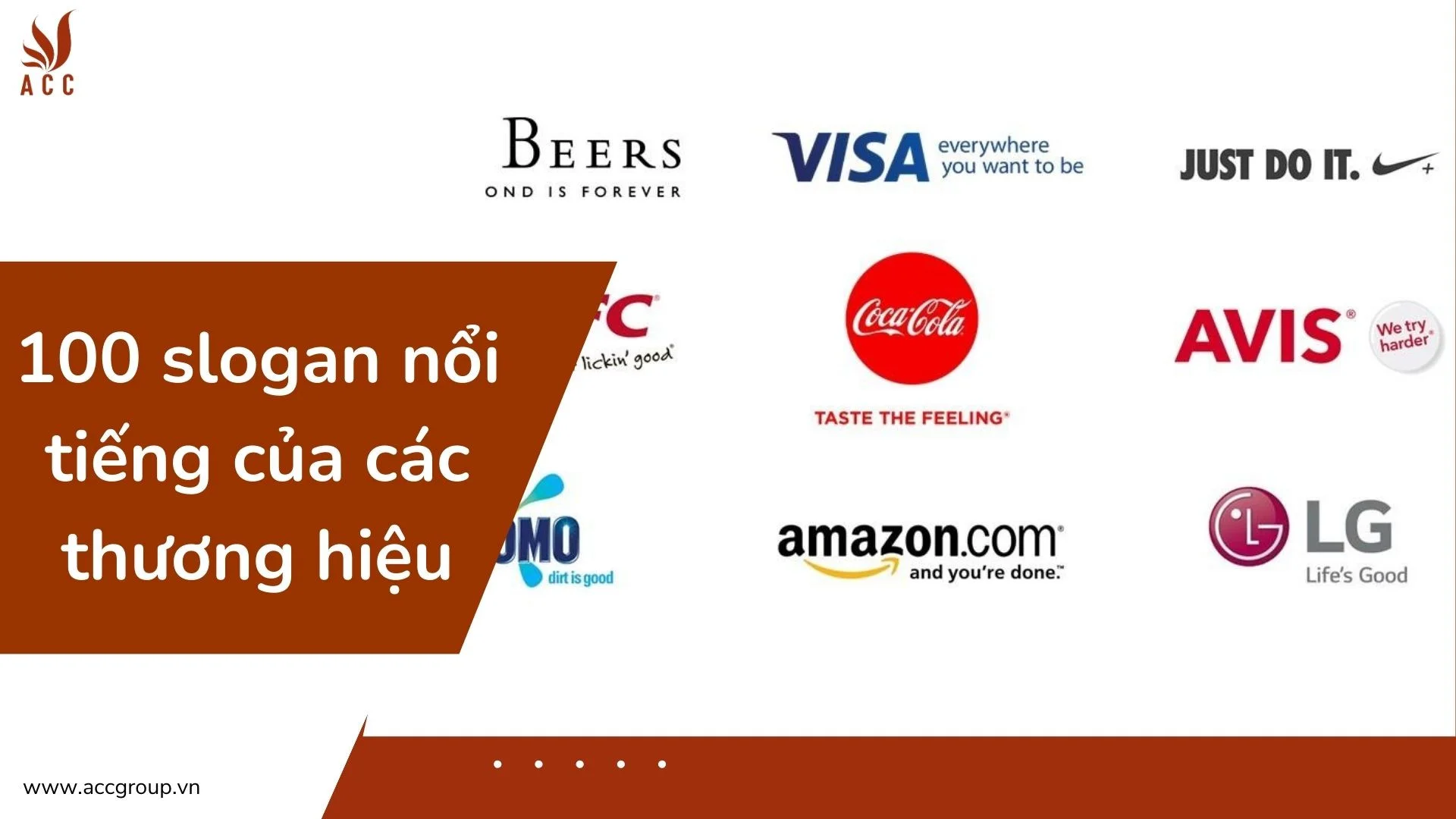 100 slogan nổi tiếng của các thương hiệu