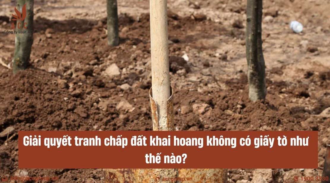 Giải quyết tranh chấp đất khai hoang không có giấy tờ như thế nào