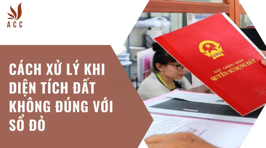 Cách xử lý khi diện tích đất không đúng với sổ đỏ