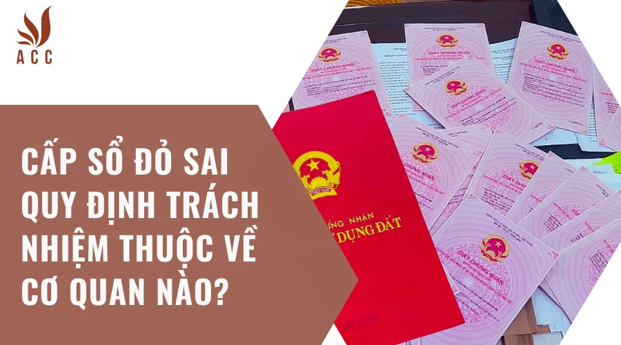 Cấp sổ đỏ sai quy định trách nhiệm thuộc về cơ quan nào?